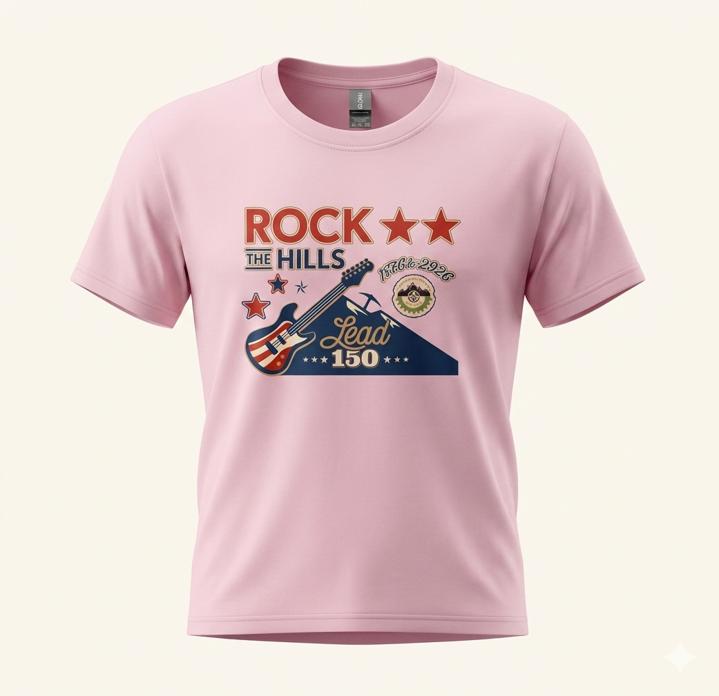Girls Youth Rock The Hills Tee Pink