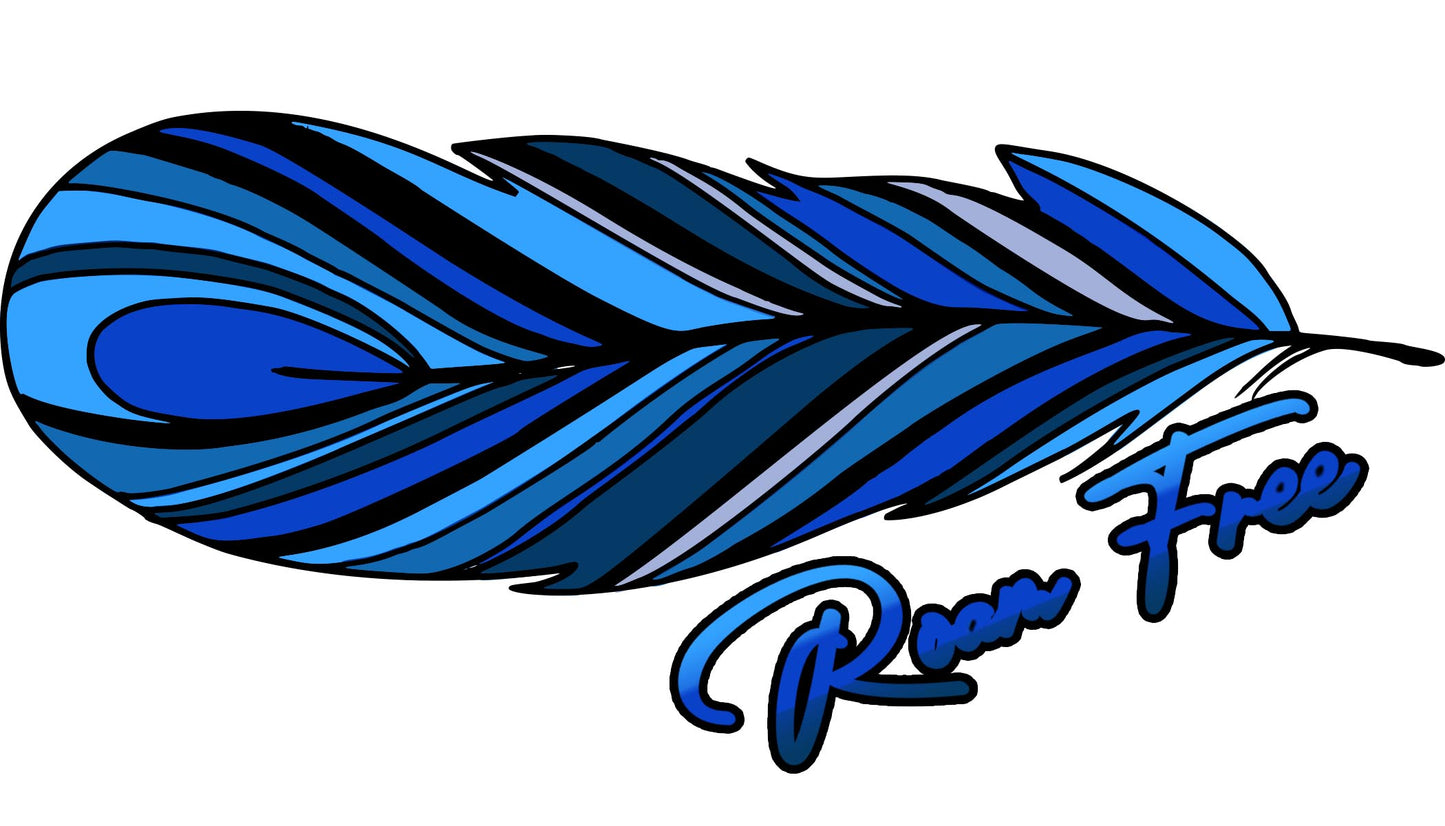 4" Sticker Roam Free Sky