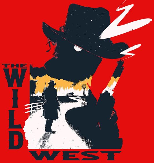 4" Sticker Wild West