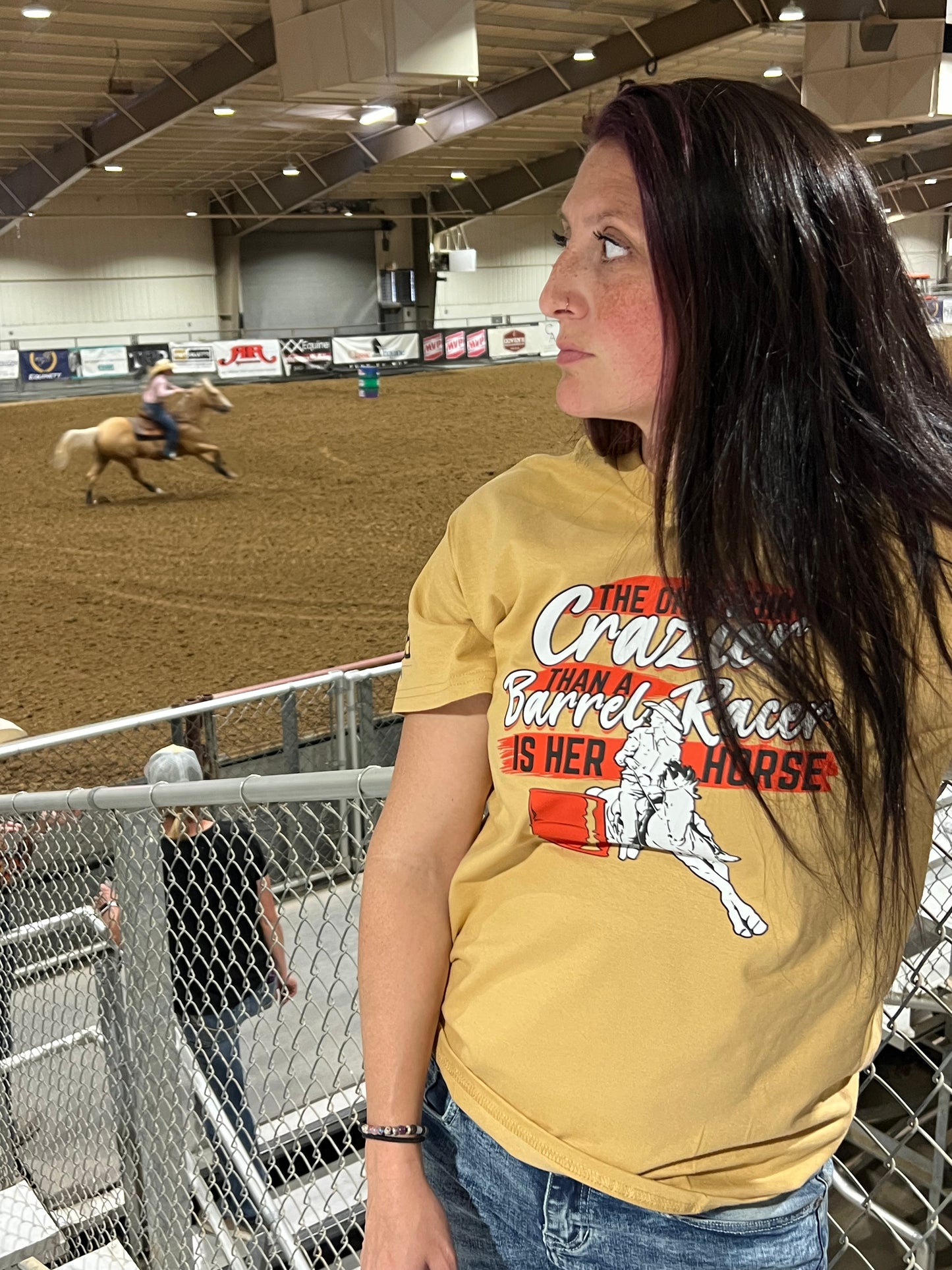 Only thing Crazier than Barrel Racer unisex Tee