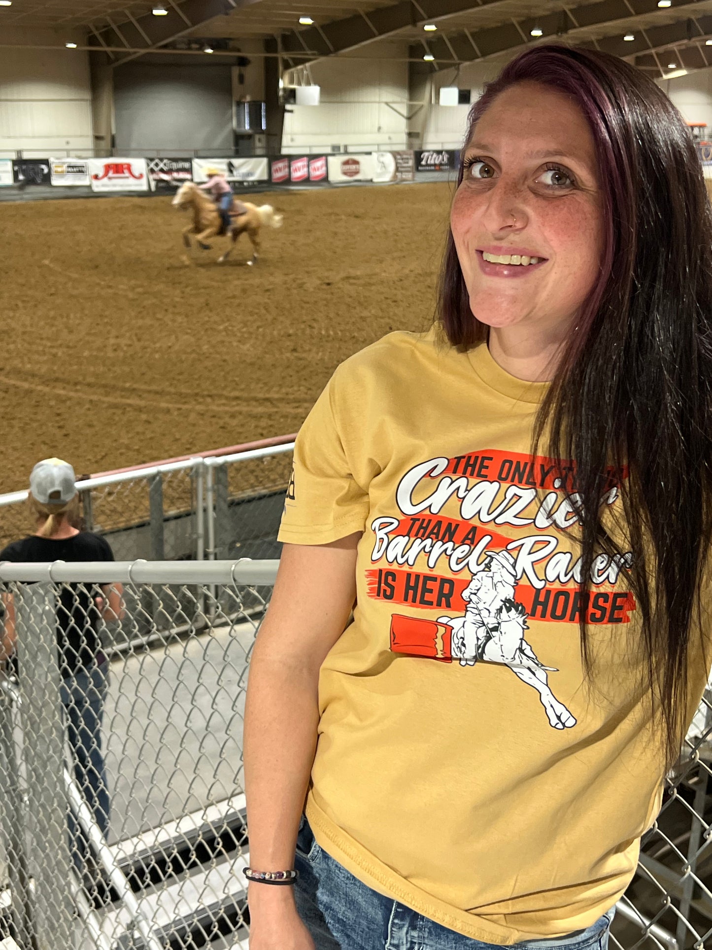 Only thing Crazier than Barrel Racer unisex Tee