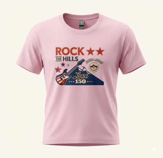 Girls Youth Rock The Hills Tee Pink