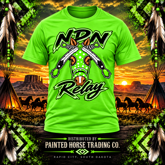 NDN Relay Masked Horse (Green, Black & White)