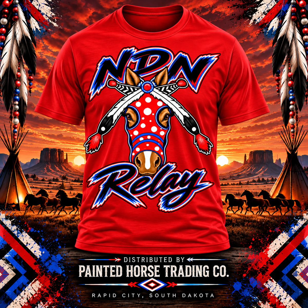 NDN Relay Masked Horse (Red & Blue)