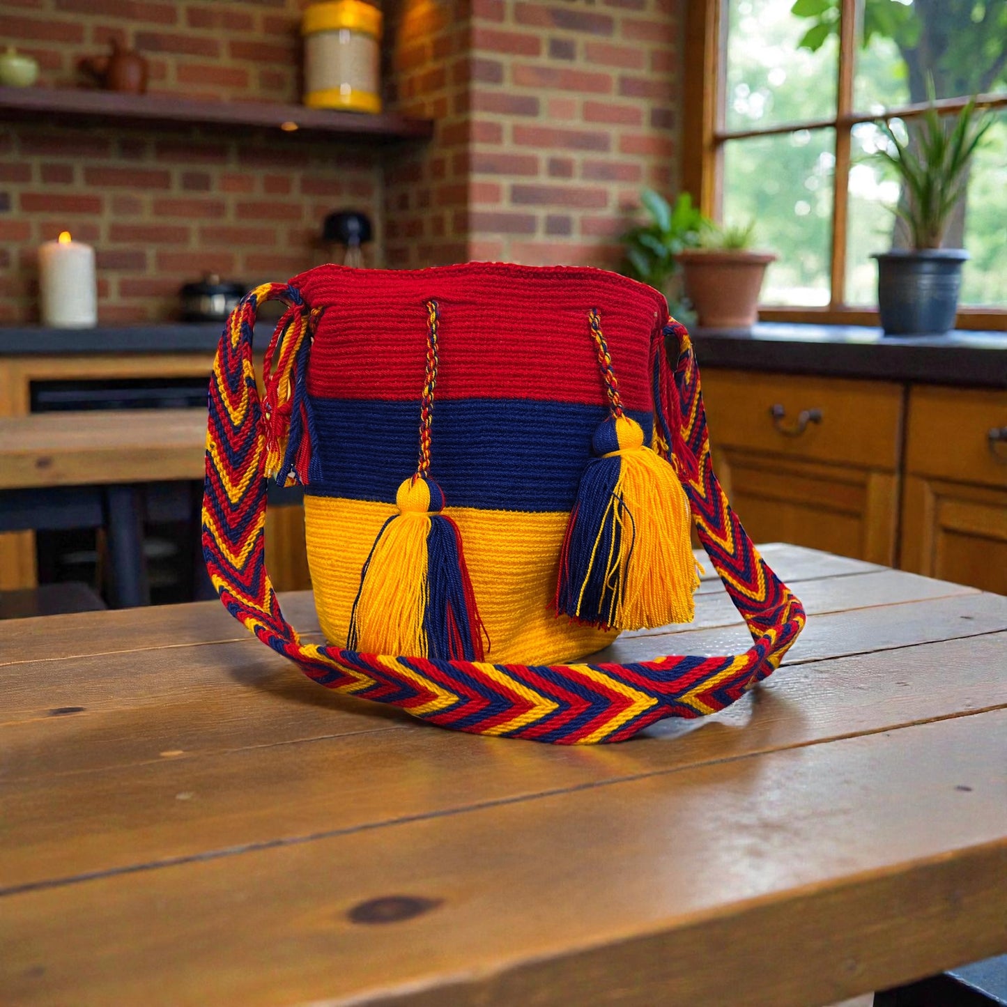 Wayuu' Striped Color Hand Bag