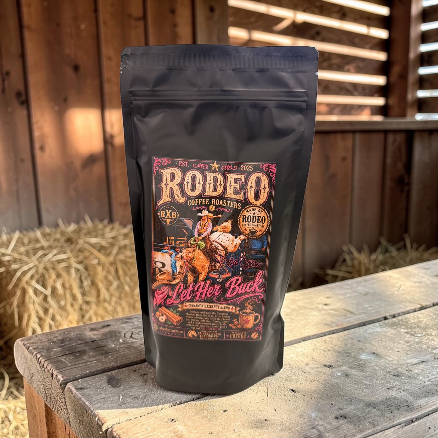 "Let Her Buck" - (Medium Cinnamon Hazelnut Praline) 12oz