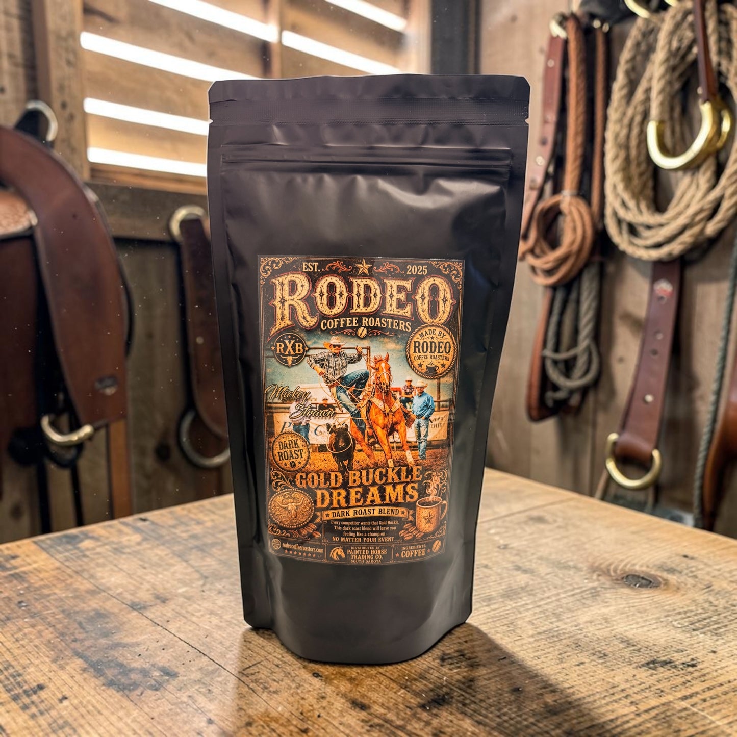 "Gold Buckle Deams" - (Dark Roast) 12oz