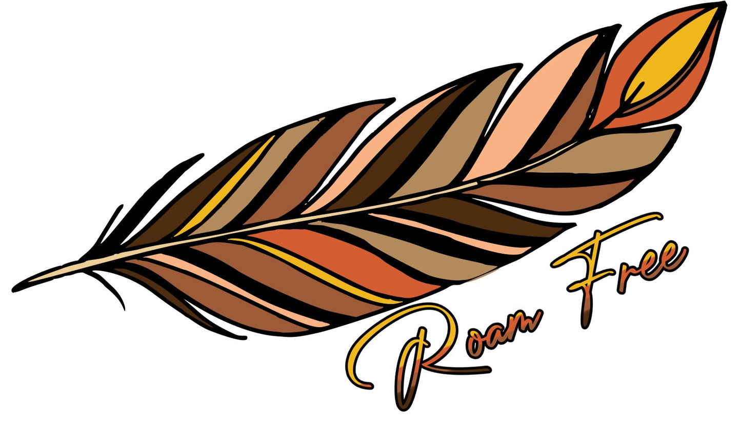 4" Sticker Roam Free Earth