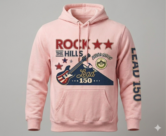 Rock the Hills Pale Pink Hoodie