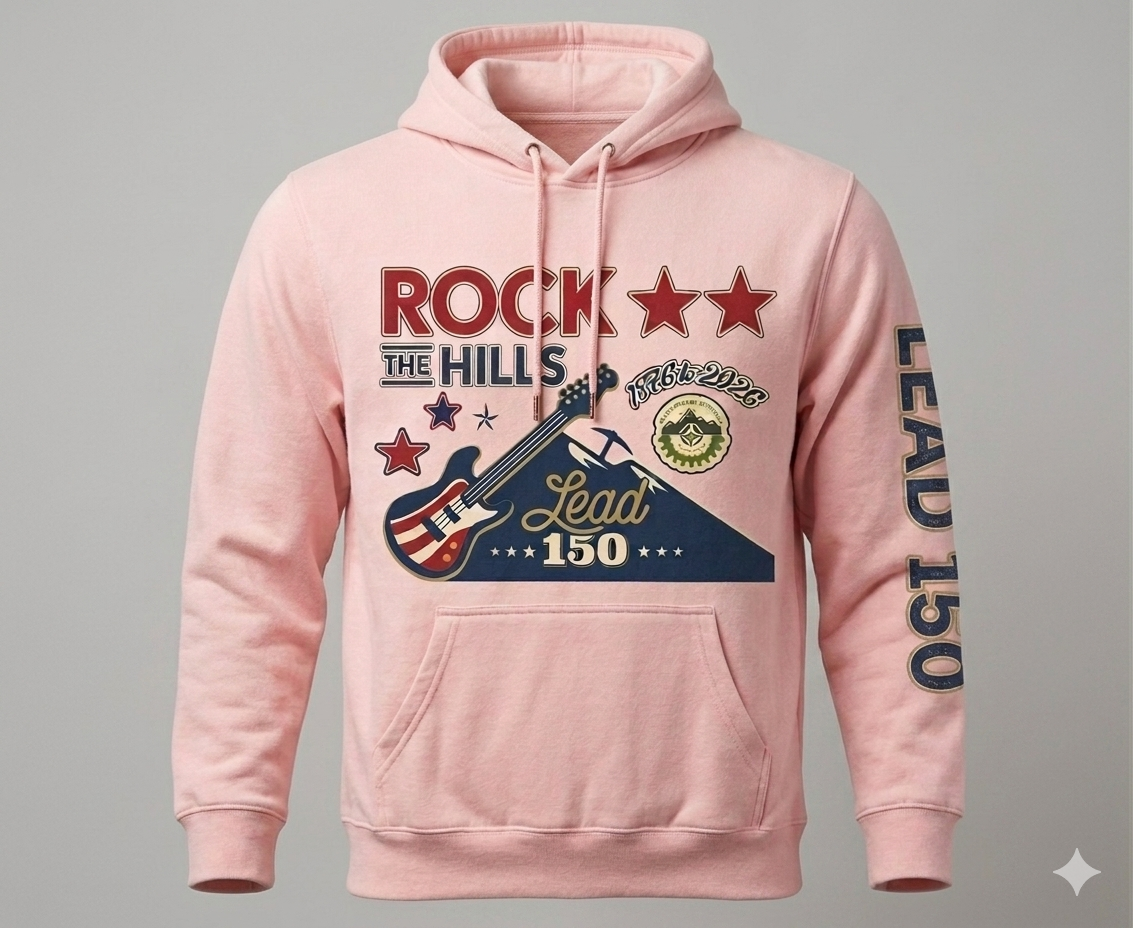 Rock the Hills Pale Pink Hoodie